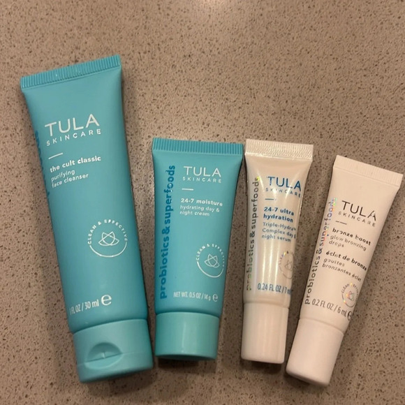 Tula Bundle - Cleanser, Day & Night Cream, Serum, and Bronzing Drops - Picture 2 of 10